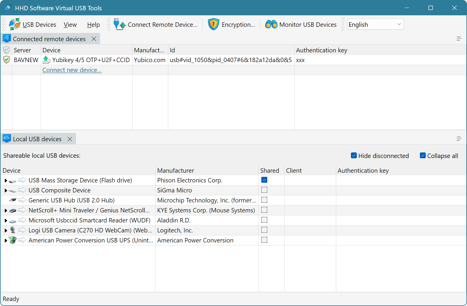 Virtual USB Tools 界面截图